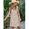 imageSummer Dresses for Women 2025 Sleeveless Floral Boho Swimsuit Cover Ups Casual Button Beach Vacation Tank SundressesPattern14