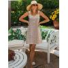 imageSummer Dresses for Women 2025 Sleeveless Floral Boho Swimsuit Cover Ups Casual Button Beach Vacation Tank SundressesPattern3