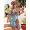 imageSummer Dresses for Women 2025 Sleeveless Floral Boho Swimsuit Cover Ups Casual Button Beach Vacation Tank SundressesPattern4