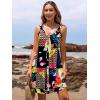 imageSummer Dresses for Women 2025 Sleeveless Floral Boho Swimsuit Cover Ups Casual Button Beach Vacation Tank SundressesPattern6