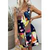 imageSummer Dresses for Women 2025 Sleeveless Floral Boho Swimsuit Cover Ups Casual Button Beach Vacation Tank SundressesPattern6