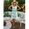 imageSummer Dresses for Women 2025 Sleeveless Floral Boho Swimsuit Cover Ups Casual Button Beach Vacation Tank SundressesPattern8