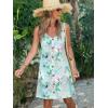 imageSummer Dresses for Women 2025 Sleeveless Floral Boho Swimsuit Cover Ups Casual Button Beach Vacation Tank SundressesPattern8