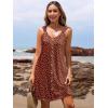 imageSummer Dresses for Women 2025 Sleeveless Floral Boho Swimsuit Cover Ups Casual Button Beach Vacation Tank SundressesPattern9