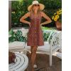 imageSummer Dresses for Women 2025 Sleeveless Floral Boho Swimsuit Cover Ups Casual Button Beach Vacation Tank SundressesPattern9