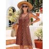 imageSummer Dresses for Women 2025 Sleeveless Floral Boho Swimsuit Cover Ups Casual Button Beach Vacation Tank SundressesPattern9
