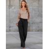 imageWomen Short Sleeve Lace V Neck Shirts Ribbed Knit Fitted Basic Tee Tops Business Dressy Casual Summer Blouses TShirtBeige