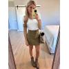 imageWomen Short Sleeve Lace V Neck Shirts Ribbed Knit Fitted Basic Tee Tops Business Dressy Casual Summer Blouses TShirtWhite