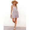 imageWomens Floral Summer Mini Dresses Ruffle Straps Boho Tiered Babydoll Tank Sundress Beach Vacation Short DressesPattern2