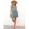 imageWomens Floral Summer Mini Dresses Ruffle Straps Boho Tiered Babydoll Tank Sundress Beach Vacation Short DressesPattern4