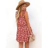 imageWomens Floral Summer Mini Dresses Ruffle Straps Boho Tiered Babydoll Tank Sundress Beach Vacation Short DressesPattern5