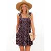 imageWomens Floral Summer Mini Dresses Ruffle Straps Boho Tiered Babydoll Tank Sundress Beach Vacation Short DressesPattern6