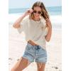 imageWomens Oversized T Shirts Graphic Tees Summer Short Sleeve Casual Loose Crewneck Basic Tunic Tops Trendy 2025Beige2
