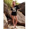 imageWomens Oversized T Shirts Graphic Tees Summer Short Sleeve Casual Loose Crewneck Basic Tunic Tops Trendy 2025Black Cat