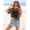 imageWomens Oversized T Shirts Graphic Tees Summer Short Sleeve Casual Loose Crewneck Basic Tunic Tops Trendy 2025Coffee 1