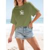 imageWomens Oversized T Shirts Graphic Tees Summer Short Sleeve Casual Loose Crewneck Basic Tunic Tops Trendy 2025Green1