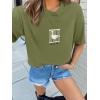 imageWomens Oversized T Shirts Graphic Tees Summer Short Sleeve Casual Loose Crewneck Basic Tunic Tops Trendy 2025Green1