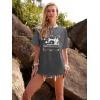 imageWomens Oversized T Shirts Graphic Tees Summer Short Sleeve Casual Loose Crewneck Basic Tunic Tops Trendy 2025Grey2