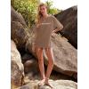 imageWomens Oversized T Shirts Graphic Tees Summer Short Sleeve Casual Loose Crewneck Basic Tunic Tops Trendy 2025Khaki 1