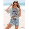 imageWomens Oversized T Shirts Graphic Tees Summer Short Sleeve Casual Loose Crewneck Basic Tunic Tops Trendy 2025Light Grey 1