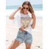 imageWomens Oversized T Shirts Graphic Tees Summer Short Sleeve Casual Loose Crewneck Basic Tunic Tops Trendy 2025White