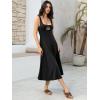 imageWomens Sleeveless Summer Dress Scoop Neck Casual Loose Flowy Midi Sundresses Tank Fit ampamp Flare Beach Vacation DressBlack