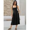 imageWomens Sleeveless Summer Dress Scoop Neck Casual Loose Flowy Midi Sundresses Tank Fit ampamp Flare Beach Vacation DressBlack