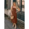 imageWomens Sleeveless Summer Dress Scoop Neck Casual Loose Flowy Midi Sundresses Tank Fit ampamp Flare Beach Vacation DressRust