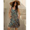 imageWomens Summer Dress 2025 Sleeveless Floral Boho Sundress Swimsuit Coverup Casual Loose Beach Vacation Tank DressesFloral 11