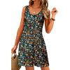 imageWomens Summer Dress 2025 Sleeveless Floral Boho Sundress Swimsuit Coverup Casual Loose Beach Vacation Tank DressesFloral 11