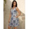 imageWomens Summer Dress 2025 Sleeveless Floral Boho Sundress Swimsuit Coverup Casual Loose Beach Vacation Tank DressesFloral 14