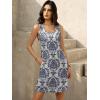 imageWomens Summer Dress 2025 Sleeveless Floral Boho Sundress Swimsuit Coverup Casual Loose Beach Vacation Tank DressesFloral 14