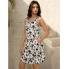 imageWomens Summer Dress 2025 Sleeveless Floral Boho Sundress Swimsuit Coverup Casual Loose Beach Vacation Tank DressesFloral 16