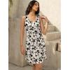 imageWomens Summer Dress 2025 Sleeveless Floral Boho Sundress Swimsuit Coverup Casual Loose Beach Vacation Tank DressesFloral 16