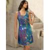 imageWomens Summer Dress 2025 Sleeveless Floral Boho Sundress Swimsuit Coverup Casual Loose Beach Vacation Tank DressesFloral 17