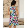 imageWomens Summer Dress 2025 Sleeveless Floral Boho Sundress Swimsuit Coverup Casual Loose Beach Vacation Tank DressesFloral 22