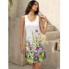 imageWomens Summer Dress 2025 Sleeveless Floral Boho Sundress Swimsuit Coverup Casual Loose Beach Vacation Tank DressesFloral 23