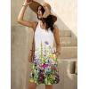 imageWomens Summer Dress 2025 Sleeveless Floral Boho Sundress Swimsuit Coverup Casual Loose Beach Vacation Tank DressesFloral 23