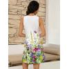 imageWomens Summer Dress 2025 Sleeveless Floral Boho Sundress Swimsuit Coverup Casual Loose Beach Vacation Tank DressesFloral 23