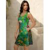 imageWomens Summer Dress 2025 Sleeveless Floral Boho Sundress Swimsuit Coverup Casual Loose Beach Vacation Tank DressesFloral 25