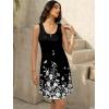 imageWomens Summer Dress 2025 Sleeveless Floral Boho Sundress Swimsuit Coverup Casual Loose Beach Vacation Tank DressesFloral 26