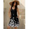 imageWomens Summer Dress 2025 Sleeveless Floral Boho Sundress Swimsuit Coverup Casual Loose Beach Vacation Tank DressesFloral 26