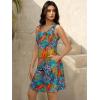imageWomens Summer Dress 2025 Sleeveless Floral Boho Sundress Swimsuit Coverup Casual Loose Beach Vacation Tank DressesFloral 27