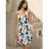 imageWomens Summer Dress 2025 Sleeveless Floral Boho Sundress Swimsuit Coverup Casual Loose Beach Vacation Tank DressesFloral 3