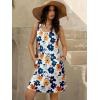 imageWomens Summer Dress 2025 Sleeveless Floral Boho Sundress Swimsuit Coverup Casual Loose Beach Vacation Tank DressesFloral 3