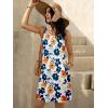 imageWomens Summer Dress 2025 Sleeveless Floral Boho Sundress Swimsuit Coverup Casual Loose Beach Vacation Tank DressesFloral 3