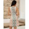 imageWomens Summer Dress 2025 Sleeveless Floral Boho Sundress Swimsuit Coverup Casual Loose Beach Vacation Tank DressesFloral 5