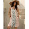imageWomens Summer Dress 2025 Sleeveless Floral Boho Sundress Swimsuit Coverup Casual Loose Beach Vacation Tank DressesFloral 5