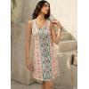 imageWomens Summer Dress 2025 Sleeveless Floral Boho Sundress Swimsuit Coverup Casual Loose Beach Vacation Tank DressesFloral 5