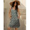 imageWomens Summer Dress 2025 Sleeveless Floral Boho Sundress Swimsuit Coverup Casual Loose Beach Vacation Tank DressesFloral Green 9